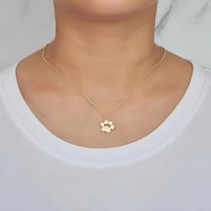 Collier Patte en Acier Inoxydable Plaqué Or 18 carats, Personnalisable avec Logo, Anti-ternissement, Étanche, Argent Starlight pour Femme - Product Image 4