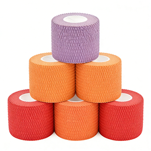 Perban Elastis Ringan Kain Tenun Bernapas untuk Dukungan Cedera Olahraga & Fiksasi Luka Medis Desain Ringan Cocok untuk Sendi - Product Image 1