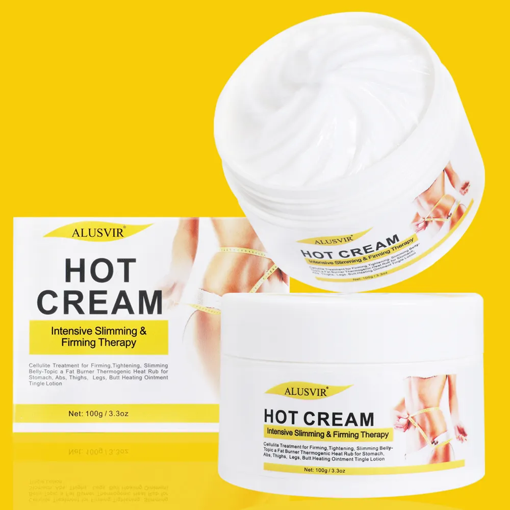 Private Label Hot Cream Abnehmen Fett verbrennung Gewichts verlust Creme Natürliche Anti Cellulite Körpers traffung Straffende Schweiß creme