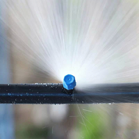 Système d'irrigation goutte à goutte micro-pulvérisateur à grand débit 0-260L/H, micro-goutteurs bleus