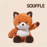Peluche Renard Orange Personnalisée Mignonne 37cm, Douce et Moelleuse, Certifiée EN71 CE, Peluches Kawaii pour Cadeau Enfant