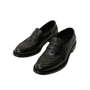 Mocasines de Hombre de Cuero Genuino Negro con Punta Redonda, Antideslizantes, con Suela de Goma, para Todas las Temporadas - Product Image 5