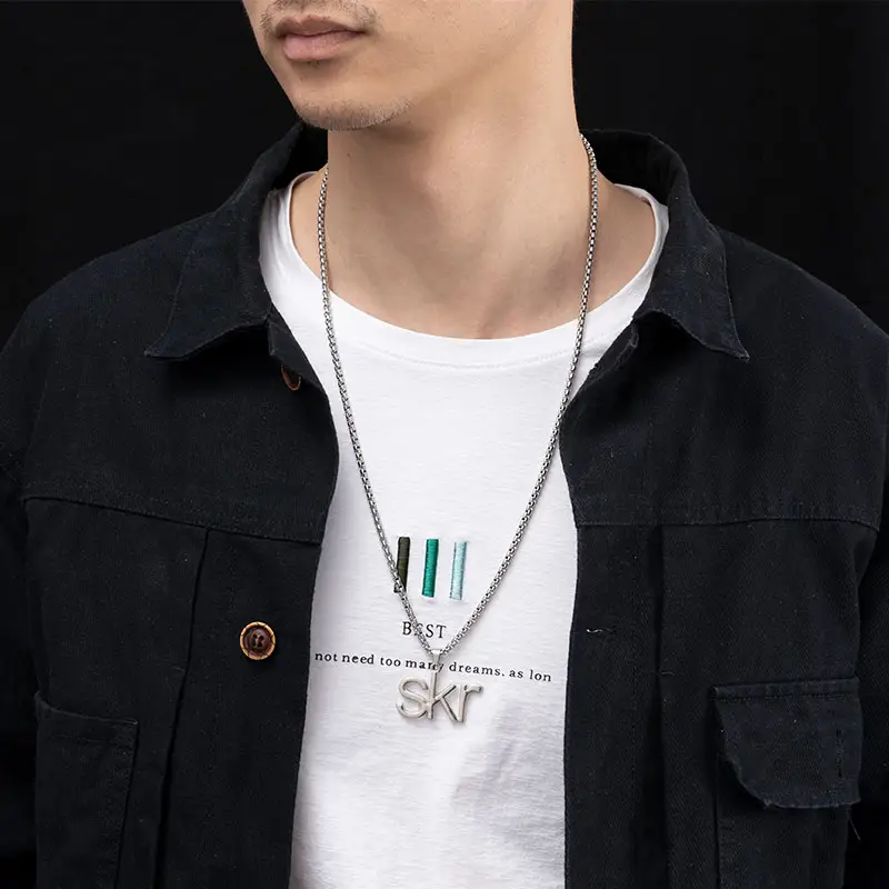 Bijoux hip-hop pour hommes et femmes, avec pendentif de collier en alliage de zinc, or platine, vente en gros,