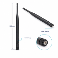 Antenne cellulaire LoRa pliable FEIYIXUN FYX-G3-S03-001 868-928MHz 3dBi verticale 195mm 50 Ohm avec connecteur mâle