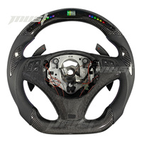 Volant personnalisé en fibre de carbone noire avec LED pour BMW Série 1, Série 3, M3 E90 LCI E91 E92 E81 E82 E87 E88 330i 335i 135i 128i 2006-2013