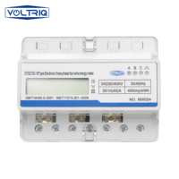 VOLTRIQ 380V Meter Energi LCD Multifungsi Meter Energi Rumah Pintar WiFi Meter Energi Satu Fasa Tiga Fasa Empat Kawat Meter Energi APP