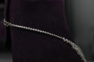 Collar de Moda para Mujer con Diamante Sintético Cultivado en Laboratorio, Corte Pera, Chapado en Oro de 14/18 Quilates, Certificado IGI, Collar de Boda con Diamante Swaroop BG-3731 - Product Image 4