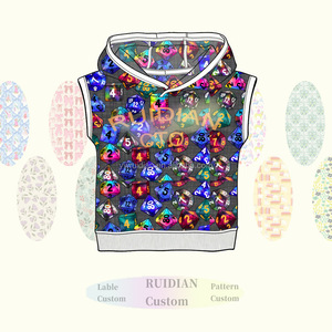 Nouveau T-shirt décontracté pour garçons 2026 en fibre de bambou, <span class=keywords><strong>sans</strong></span> manches, à capuche, <span class=keywords><strong>sweat</strong></span>-shirt, fabrication OEM, impression personnalisée, vente en gros - Product Image 6