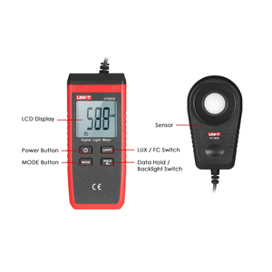 UNI-T UT383 UT383S เครื่องวัดแสงดิจิตอล 200,000 มิลลิแอมแปร์มิเตอร์ - Product Image 4