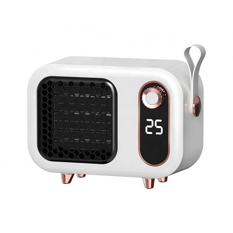 Portable Electric Heater Low Noise Air Heater Fast Heating Mini Desktop Fan Heater Winter Warmer for Home Office Room