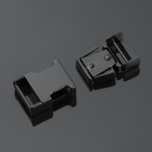 Hebilla de Liberación Lateral de Metal, Negra y Plateada, Resistente, para Accesorios de Bolsos - Product Image 1