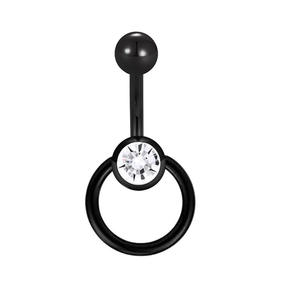 Ombligo de acero inoxidable, anillo para el ombligo, Piercing para el ombligo esclavo para niños, pendiente colgante con circón, joyería para Piercing corporal - Product Image 4