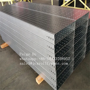 Máquina formadora de rollos de bandeja de cable perforada de acero duradero automatizado con tamaños de cambio automático - Product Image 3