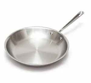 Hot Selling Stainless Steel 3 layers Composite Bottom round electric frying pan