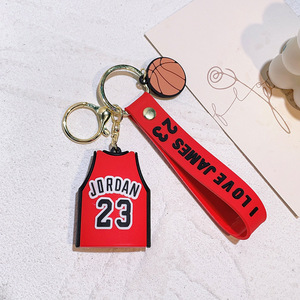 Meilleure vente Creative Cartoon Basketball Jersey No. 24 <span class=keywords><strong>James</strong></span> Harden Pendentif Hommes Femmes Tendance Sac Accessoires Porte-clés - Product Image 5