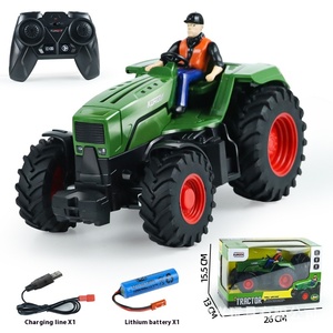 Nuovo 2.4GHz telecomando RC per bambini trattore scorrevole a 8 ruote giocattolo con quattro ruote leggero a 6 vie trattore agricolo transfrontaliero - Product Image 6
