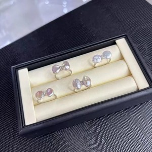 อุปกรณ์ทำเครื่องประดับมุก DIY 10537 แหวนเงินแท้ S925 แฟชั่นทันสมัย เครื่องประดับเงิน ลูกปัดขนาด 8-10 มม. ขนาด 6 มม. 8 มม. พร้อมฐานเปล่า - Product Image 2