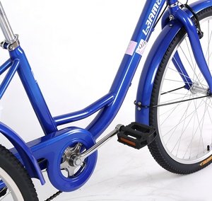 Tricycle à pédales électrique à assistance électrique 7 vitesses 24 pouces, capacité de charge de 300 kg, tricycle de transport robuste, cadre en acier à haute teneur en carbone épaissi - Product Image 5