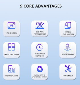 15.6 inch Android 11 thông minh hiển thị kỹ thuật số máy nghe nhạc Màn hình quảng cáo Media <span class=keywords><strong>Player</strong></span> LCD màn hình cảm ứng quảng cáo - Product Image 4