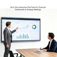 Pizarra Interactiva Inteligente con Pantalla de 75 Pulgadas, 4K UHD, 20 Puntos Táctiles, Android 14, OPS, para Interiores, Negocios, Educación, Centros Comerciales, Gráficos, OEM, ODM