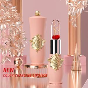 OEM lipstik Jelly bunga kristal pelembab tahan lama nutrisi, warna ajaib mengubah PH jernih suhu <span class=keywords><strong>Lip</strong></span> <span class=keywords><strong>Gloss</strong></span>/Balm - Product Image 4