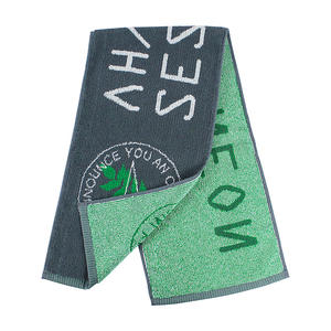 Serviette de sport personnalisée en coton 100% OEKO-TEX, logo personnalisé, serviettes de sport pour la salle de sport, 39*10 pouces, ODM/OEM, jacquard, séchage rapide - Product Image 1