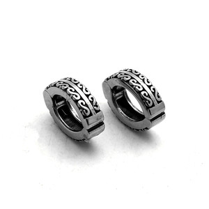 yunnique Clip-on Earrings Stainless Steel Geometric Design For Men And Women Fashion Jewelry - Product Image 5