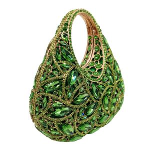 Bolso de Noche Floral de Cristal de Lujo para Mujer, Cartera de Mano con Asa Superior y Pedrería para Boda o San Valentín - Product Image 5