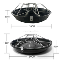Mangeoire Ronde en Plastique pour Porcelets, Bac d'Alimentation pour Porcs, Abreuvoir pour Porcelets, Vente en Gros