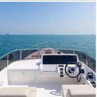 Yacht de croisière à cabine en PRV de 15,16 m, fabriqué en Chine, avec un seul gouvernail, un double moteur diesel, 12 nœuds, certifié CE, bateau pour saillies aux îles