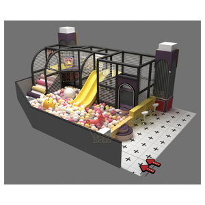 <span class=keywords><strong>Mini</strong></span> Parque Infantil Interior con Piscina de Pelotas, Casa de Juegos de Madera, Nuevo Diseño, Accesorios de Juego Suaves para Niños, Incluye Trampolín - Product Image 4