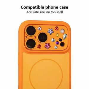 Protezione Lente Diamantata per <span class=keywords><strong>iPhone</strong></span> 17 Pro, Copertura Fotocamera in Metallo, Materiale in Vetro Temperato Compatibile con <span class=keywords><strong>iPhone</strong></span> 17 Pro Max, 18 Pro Max - Product Image 4