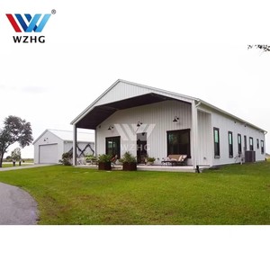 Construcción prefabricada Hangar de metal industrial Cobertizo Taller Planta Estructura de acero Kits de almacén Edificio de <span class=keywords><strong>Amarica</strong></span> - Product Image 2