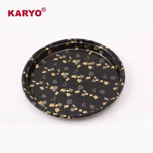 KARYO KY-321 stapelbarer japanischer Stil über Größe 32cm Party Einweg Kreis Platte Fast Food Obst Sushi Tablett Container Box - Product Image 1