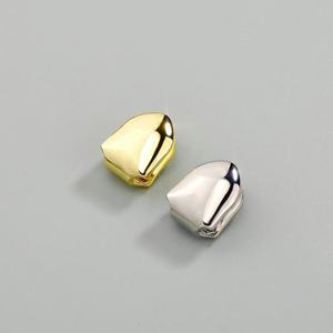Nouvelle Offre Promotionnelle : Grillz Hip Hop Plaqué <span class=keywords><strong>Or</strong></span> 14K à Dents Simples, <span class=keywords><strong>Prix</strong></span> Direct Usine, Vente <span class=keywords><strong>en</strong></span> Gros, Marque Privée, Idéal Cadeau - Product Image 2