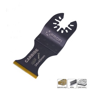 Hoja oscilante de carburo de titanio de 1-3/8" (34 mm) para herramientas multiusos, para metal y madera dura - Product Image 1