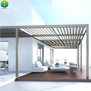 <span class=keywords><strong>Kit</strong></span> de Pergola à moteur en aéroaluminium, avec cadre en métal, pour bricolage, avec rideau, cadeay - Product Image 5