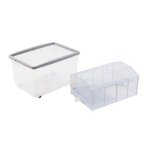 Gabbia per criceti a doppio strato con scala, facile da pulire, il primo strato è per l'attività e il secondo per la rimozione dei detriti. - Product Image 4