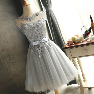Wholesale Grey Bridesmaid Dresses Lace - Elegant & Stylish