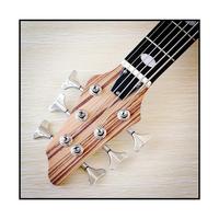 Jello CYD-1 Guitare basse électrique 43 pouces Corps Okoumé Manche en érable 6 cordes 24 frettes en nickel 6 cordes Guitare basse électrique 43 pouces