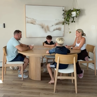 Table à manger ovale extensible en bois massif, moderne, écologique, imperméable, assemblée, multifonctionnelle, pour la maison, le restaurant, les conférences
