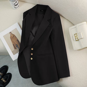 2024 Otoño e Invierno <span class=keywords><strong>de</strong></span> gama alta suelta Casual Top <span class=keywords><strong>mujer</strong></span> Color ciruela <span class=keywords><strong>traje</strong></span> abrigo pequeños trajes son populares este <span class=keywords><strong>año</strong></span> - Product Image 6