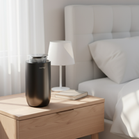 Diffuseur d'arômes de voiture automatique portable de luxe, démarrage et arrêt automatiques, contrôle tactile intelligent, sans eau, huile essentielle, alimentation USB, table