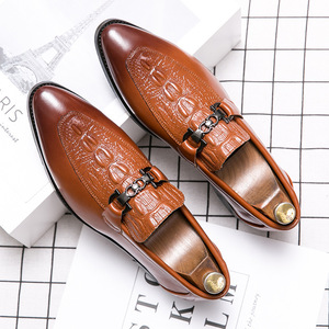 Scarpe Casual da Uomo alla Moda, <span class=keywords><strong>Calzature</strong></span> Maschili di Buona Qualità in Pelle Sintetica, Comode Scarpe Eleganti da Uomo all'Ingrosso - Product Image 1
