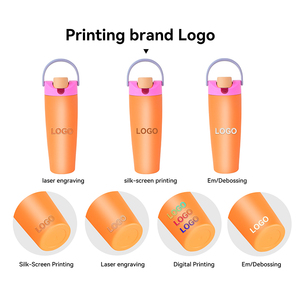 Công Suất Lớn Cách Điện Nước Bằng Thép Không Gỉ Chai 304ss Chân Không Phích Cốc Rơm Đôi Uống Trái Cây Cup Cho Đảng Thể Thao - Product Image 5