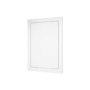 Couvercle de registre en plastique blanc 30x40 cm, résistant aux intempéries, idéal pour les couvertures et l'accès dans les espaces extérieurs. - Product Image 1