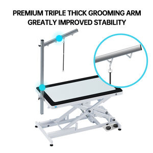 <span class=keywords><strong>Mesa</strong></span> de aseo para mascotas de elevación eléctrica de acero inoxidable con luz LED <span class=keywords><strong>Mesa</strong></span> de peluquería veterinaria alimentada por carga para <span class=keywords><strong>perros</strong></span> - Product Image 2