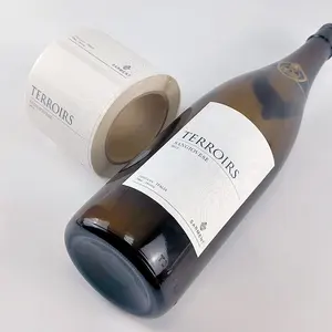 Para Etiquetas Impressão De Garrafas Personalizadas Adesivo Personalizado Padrão Adesivo Em Relevo De Alta Qualidade Marca Etiqueta De Vinho