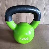 Usine en gros vinyle trempage fonte Kettlebell équipement de gymnastique 2kg/4kg/6kg/8kg/10kg/12kg bouilloire cloche