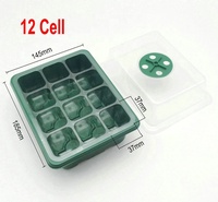 Plateau de germination pour semis de plantes de jardin, kits de démarrage de semis, couvercle de boîte de culture, plateau de germination à 6 ou 12 cellules